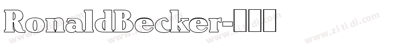 RonaldBecker字体转换