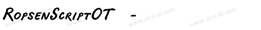 RopsenScriptOT◆字体转换