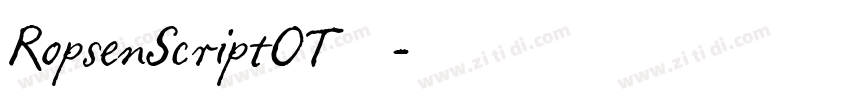 RopsenScriptOT◆字体转换