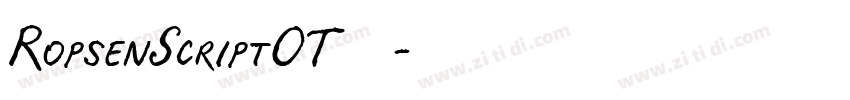 RopsenScriptOT◆字体转换