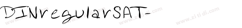 DINregularSAT字体转换