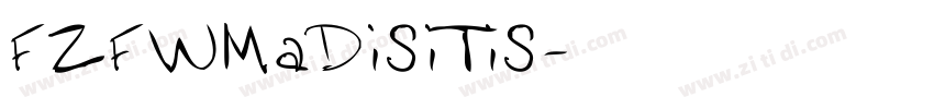 FZFWMaDiSiTiS字体转换