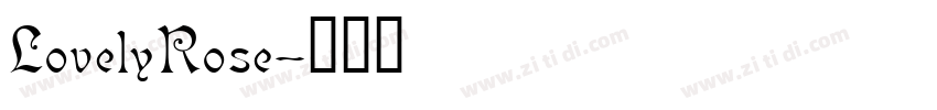 LovelyRose字体转换