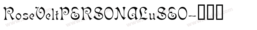 RoseVeltPERSONALuSEO字体转换