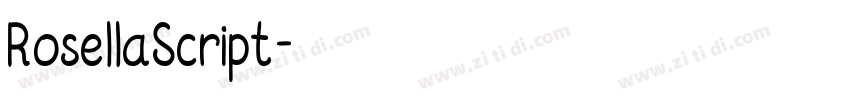 RosellaScript字体转换