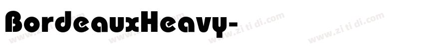 BordeauxHeavy字体转换