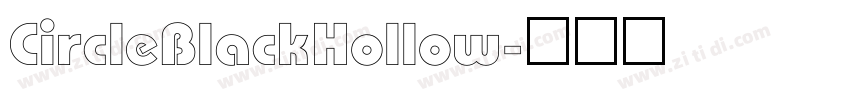 CircleBlackHollow字体转换