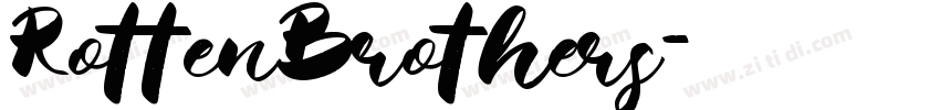 RottenBrothers字体转换