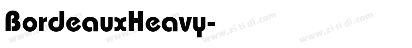 BordeauxHeavy字体转换
