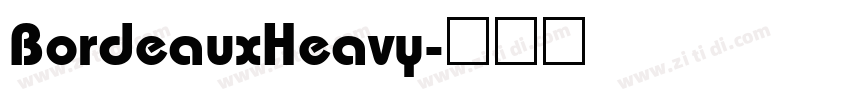 BordeauxHeavy字体转换