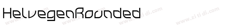 HelvegenRounded字体转换