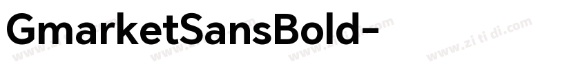 GmarketSansBold字体转换