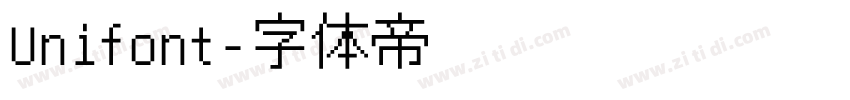 Unifont字体转换