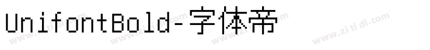 UnifontBold字体转换