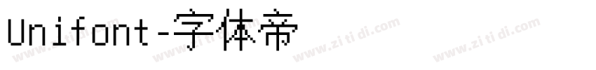 Unifont字体转换