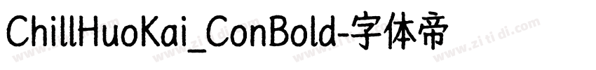 ChillHuoKai_ConBold字体转换