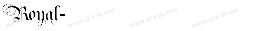 Royal字体转换