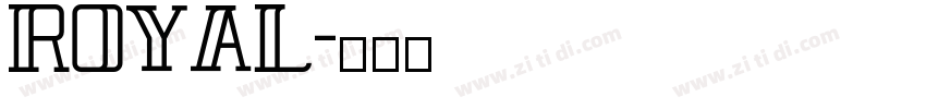 Royal字体转换