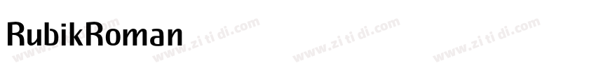 RubikRoman字体转换