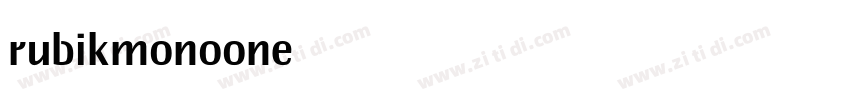 rubikmonoone字体转换