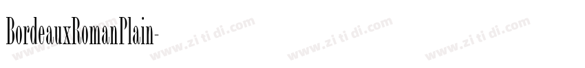 BordeauxRomanPlain字体转换