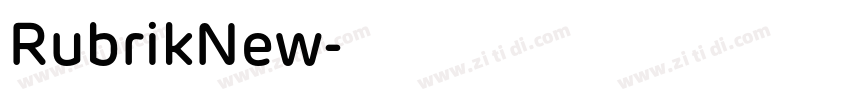 RubrikNew字体转换