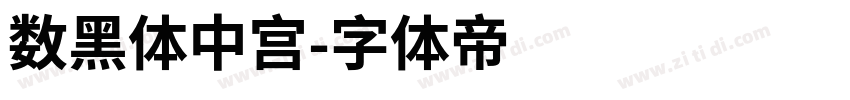数黑体中宫字体转换