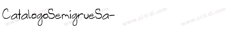 CatalogoSemigrueSa字体转换