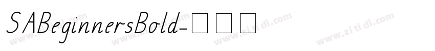 SABeginnersBold字体转换
