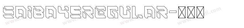 SAIBA45Regular字体转换