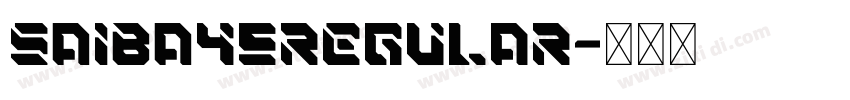 SAIBA45Regular字体转换