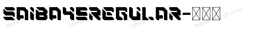SAIBA45Regular字体转换