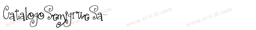 CatalogoSemigrueSa字体转换