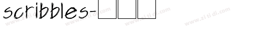 scribbles字体转换