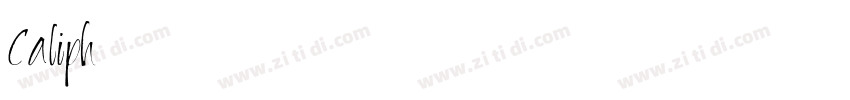 Caliph字体转换