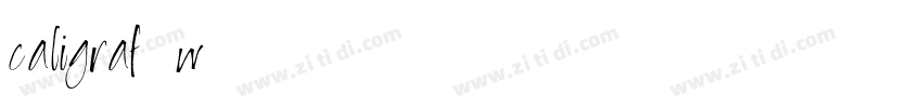 caligraf-w字体转换