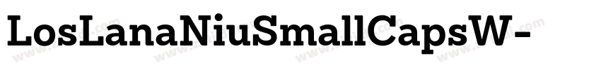 LosLanaNiuSmallCapsW字体转换