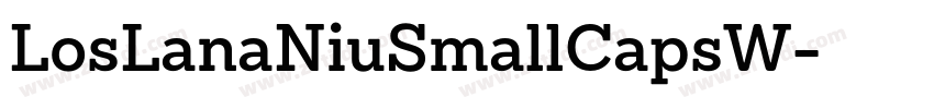 LosLanaNiuSmallCapsW字体转换