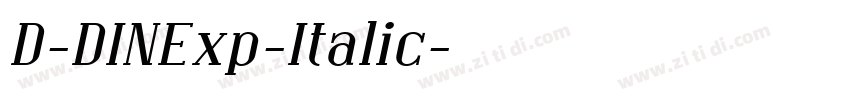 D-DINExp-Italic字体转换