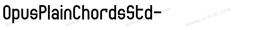OpusPlainChordsStd字体转换