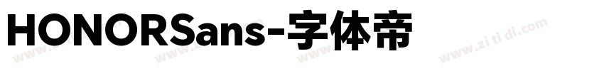 HONORSans字体转换