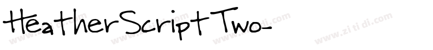 HeatherScriptTwo字体转换