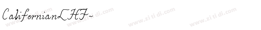CalifornianLHF字体转换