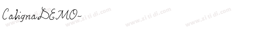 CalignaDEMO字体转换