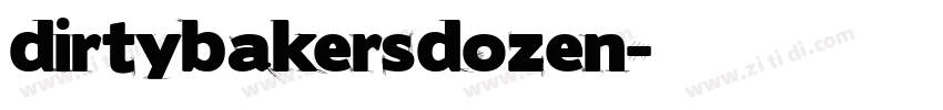 dirtybakersdozen字体转换
