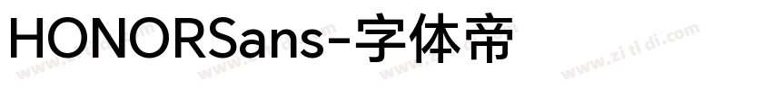 HONORSans字体转换