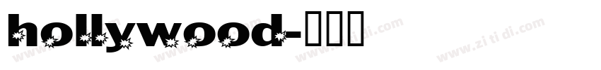 hollywood字体转换