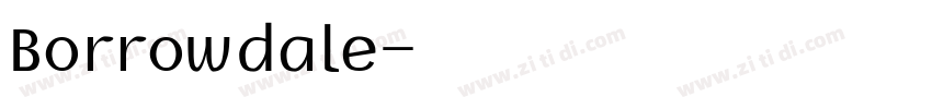 Borrowdale字体转换