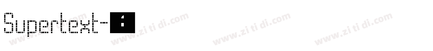 Supertext字体转换