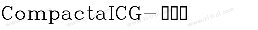 CompactaICG字体转换
